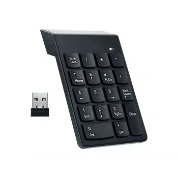 Gembird KPD-W-02 ciparu tastatūra klēpjdatoram/datoram Bluetooth Melna