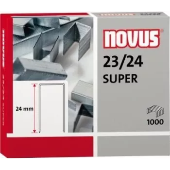 Skavas NOVUS 23/24, lente ar 1000 skavām saderīgiem skavotājiem