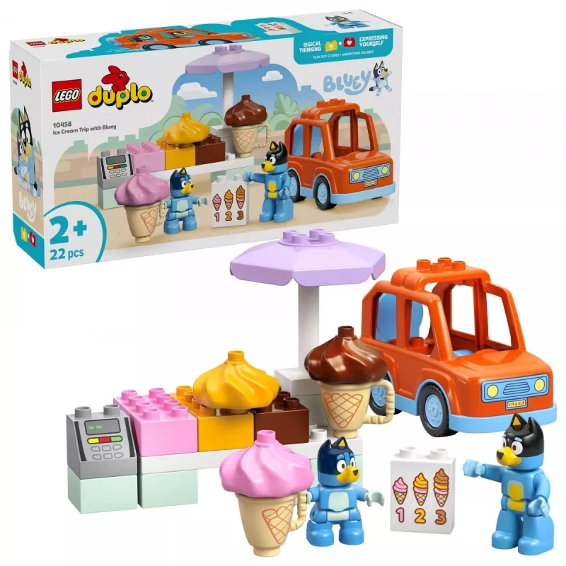 LEGO BLUEY 10458 Saldējuma ceļojums ar Bluey