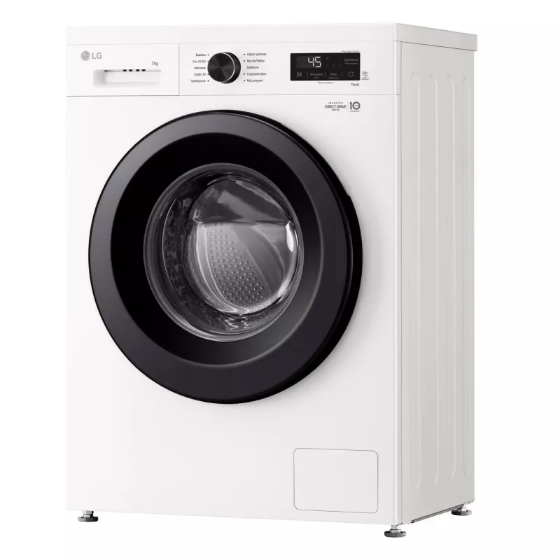 Veļas mazgājamā mašīna LG F2X10S7NWK — ar priekšējo ielādi, 600 mm platums, 540 mm dziļums, 890 mm augstums, 59 kg neto svars