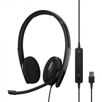 EPOS | SENNHEISER ADAPT 160T USB II austiņas ar vadu, galvas saite, birojam/zvanu centram, USB Type-A, melna