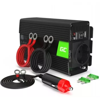 Strāvas adapteris — pārveidotājs zaļa Cell INV17 Auto 500W melns
