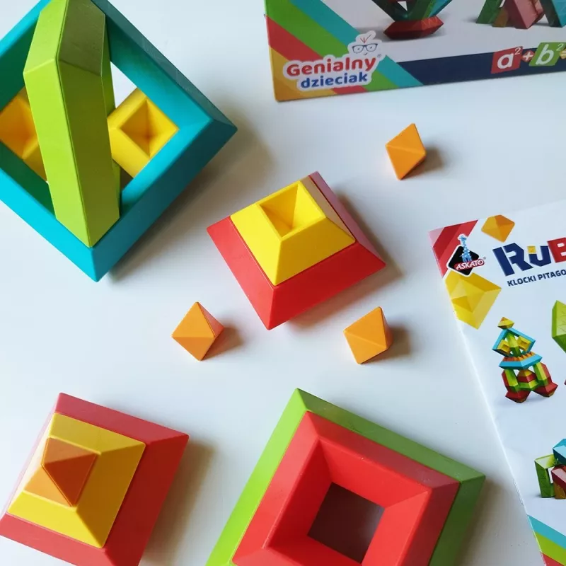 Izglītojošs konstruktors Ascato Pythagoras Blocks Rubanta 30 gabali modelis 119403
