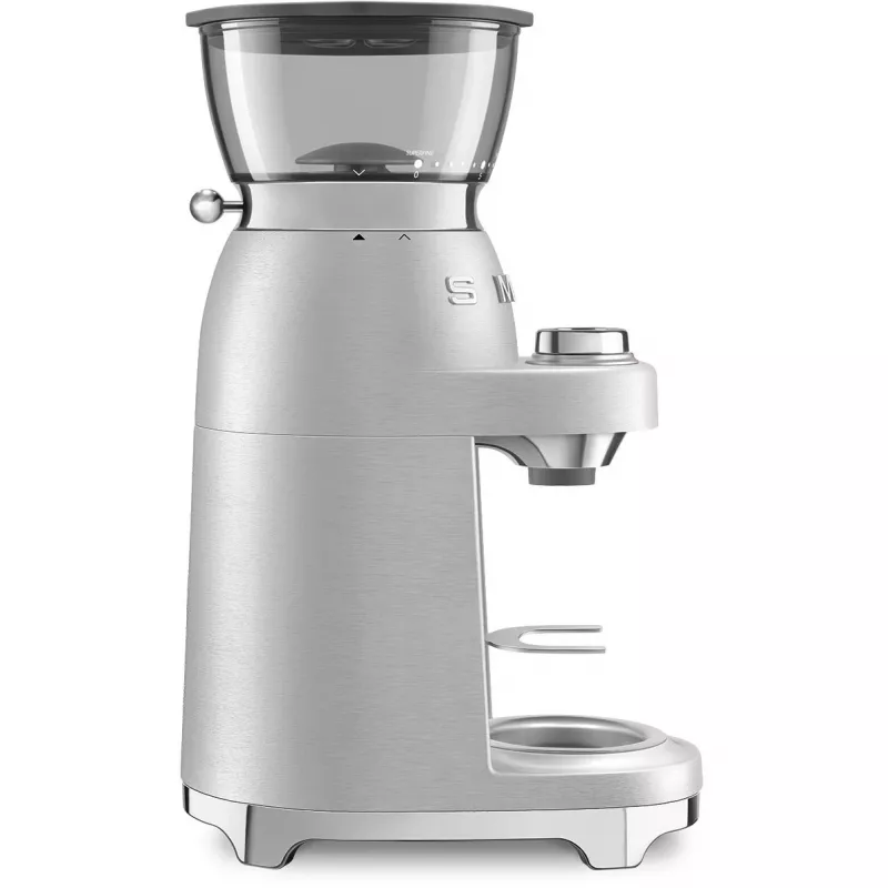 SMEG Coffee Grinder 50s Style CGF02SSEU *Sudraba*