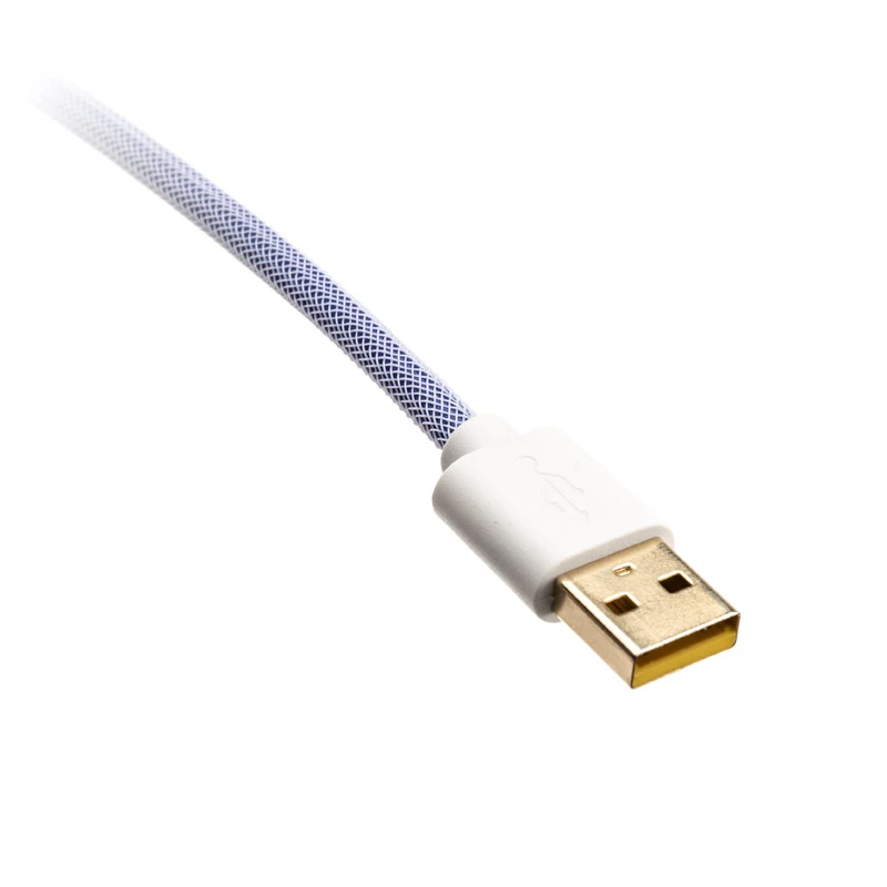 Ducky Premicord USB kabelis 1,8 m USB A USB C Zils Zaļš