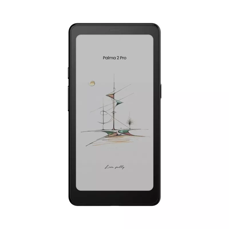 E-lasītājs Onyx BOOX Palma 2 Pro — 6,13 collas 824×1648, 8GB RAM, 128GB, Android 15, pirkstu nospiedumu sensors, Wi‑Fi, Bluetooth 5.1, SIM slots, 3950 mAh, melns