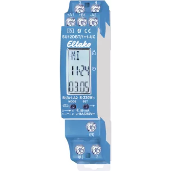 Taimeris Eltako SU12DBT/1+1-UC Bluetooth 2 kanālu, DIN sliedes kompakts laika slēdzis