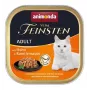 Mitrā kaķu barība animonda ANIMONDA Vom Feinsten ar vistu burkānu mērcē, 100 g, paplāte, pieauguši kaķi, bez lipekļa un sojas