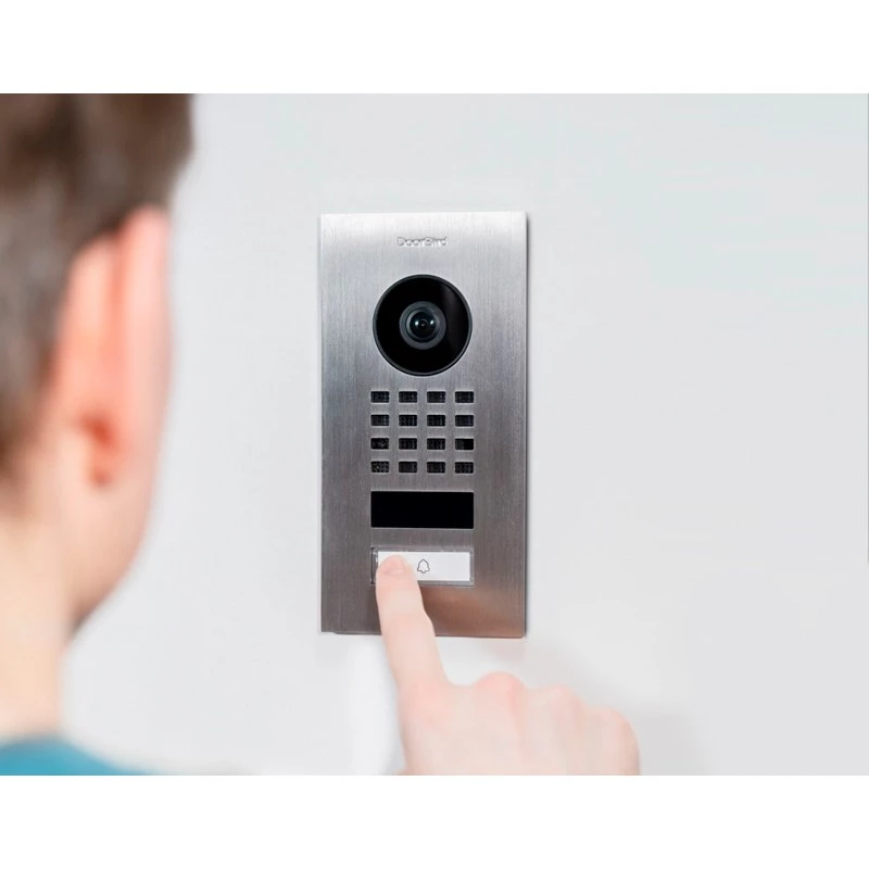 Video durvju zvana sistēma DoorBird D1101V nerūsējošais tērauds 1080p IR