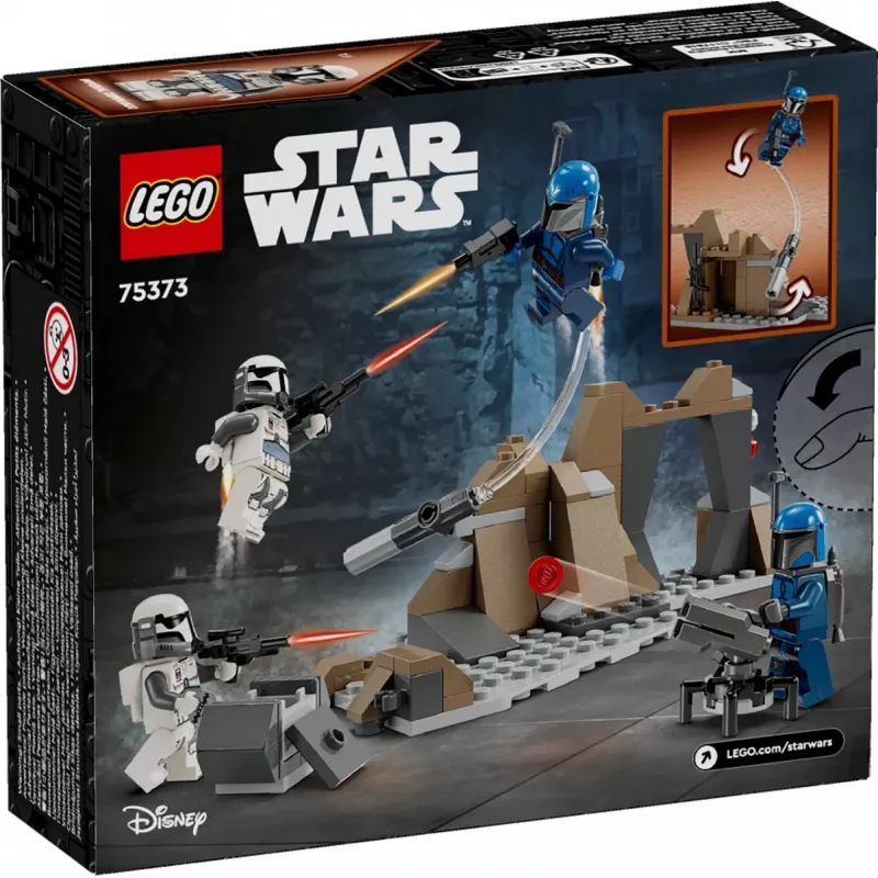 Konstruktors LEGO Star Wars Ambush on Mandalore Battle Pack 75373 — 4 minifigūras, 109 detaļas, vecums 6+