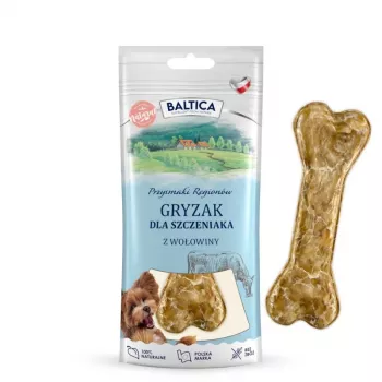 BALTICA regional treats Košļājamais kauls Kucēnam Liellopu gaļa - suņu kārums - 1