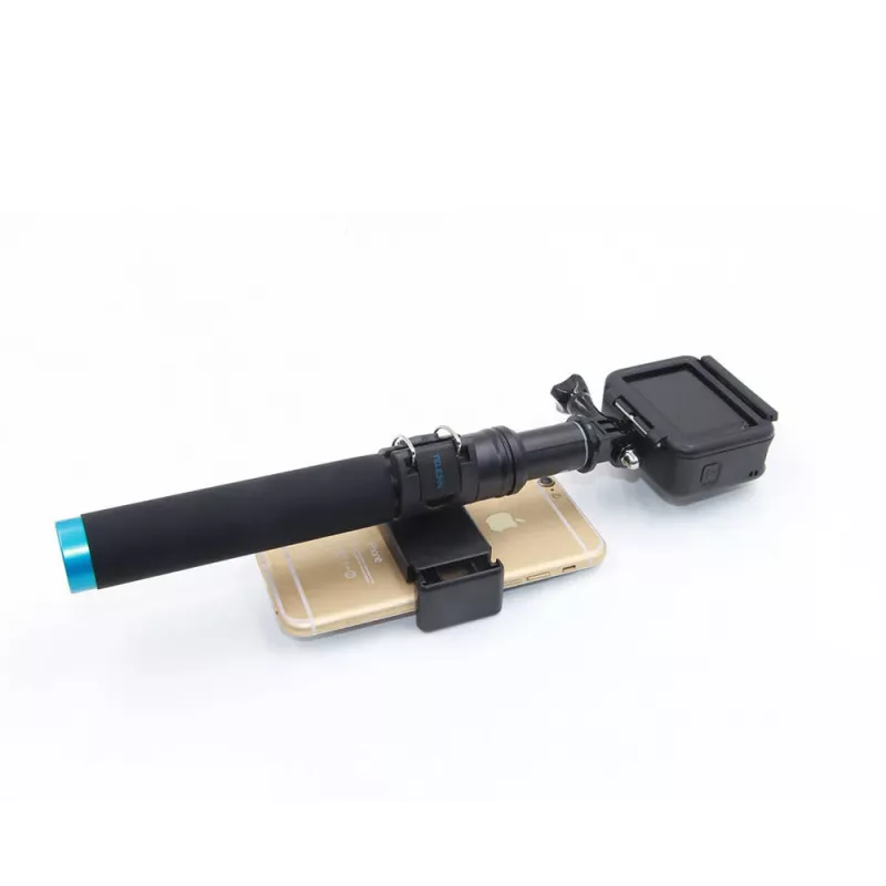 Pašbildei paredzēts statīvs Telesin GP-MNP-090-D, regulējams garums, viegls