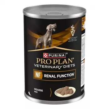 Mitrā suņu barība PURINA Pro Plan Veterinary Diets NF Renal Function terapeitiskā, cūkgaļa, 400 g bundža