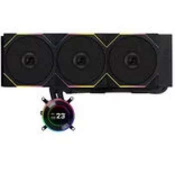 Viss vienā šķidruma dzesētājs Lian Li GA II Hydroshift II LCD-C 360TL 12 cm Melns