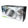 Pulksteņa radio Muse M-170CMR — digitālais pulksteņa radio, 1,2 collu LED displejs, FM, maiņstrāva 230 V, AAA rezerves baterija, spogulis/baltā krāsā
