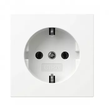 Schuko kontaktligzda Gira 418870 iemontējama, tīri balta