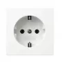 Schuko kontaktligzda Gira 418870 iemontējama, tīri balta