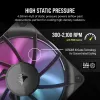 Korsāra iCUE LINK RX120 RGB ventilators 12 cm melns 400-2100 RPM