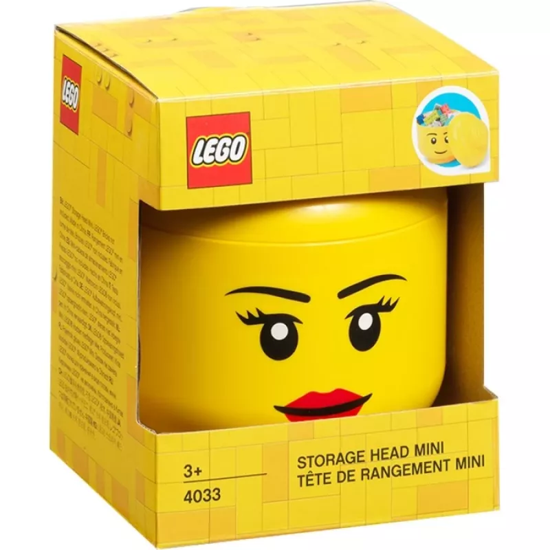 Storage Head Mini by room copenhagen — LEGO saderīgs uzglabāšanas konteiners 40331725, Copenhagen Girl dizains