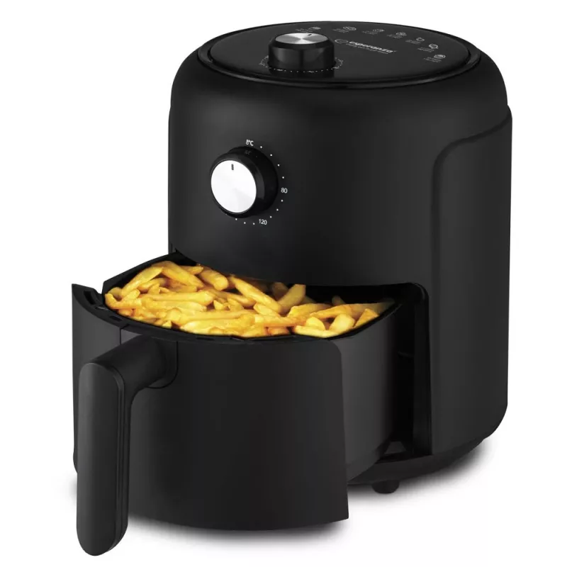 Karstā gaisa fritieris ESPERANZA EKA001, 2,6 L, 1000 W, 7 programmas, melns, kompakts galda modelis