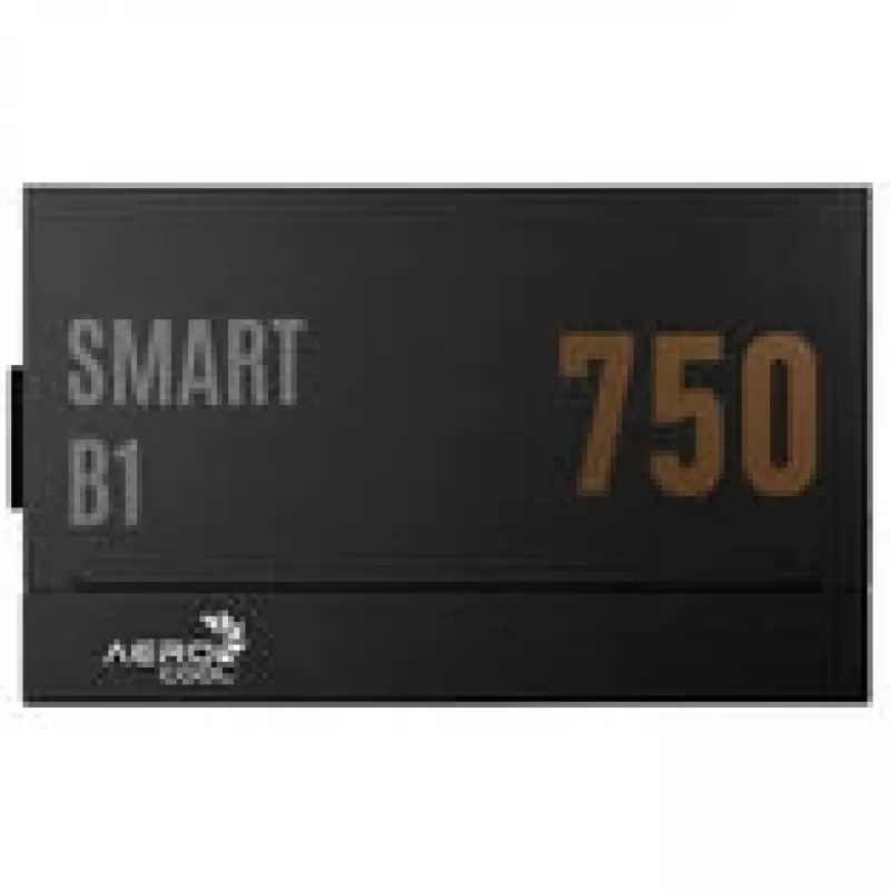 AeroCool Smart B1 80 PLUS Bronze barošanas bloks, PCIe 5.1, ATX 3.1 — 750 W, melns