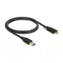 USB kabelis DeLOCK 83718 USB 3.2 Gen 2 1m USB A USB C melns
