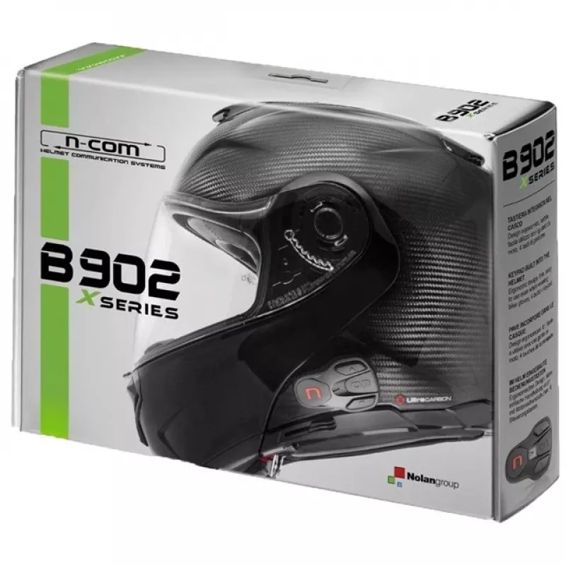 Nolan N-Com B902 X motocikla domofons 1 gab. Melns