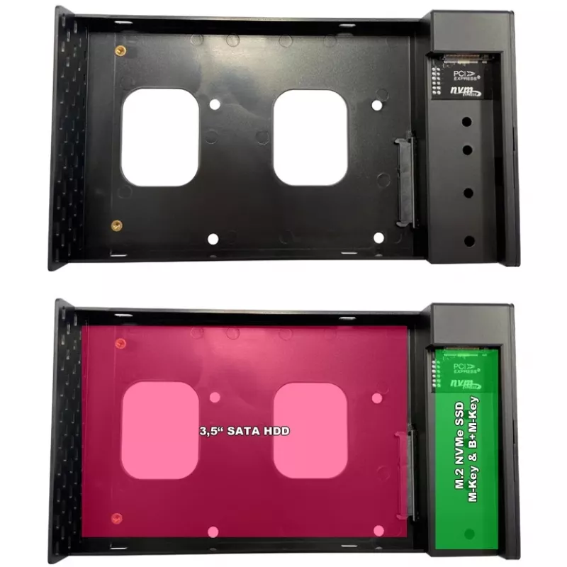 HDD/SSD korpuss LC-Power LC-DOCK-C-35-M2 3.5 collas USB Type-C 10 Gbit/s