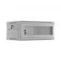 Rack cabinet LANBERG WF01-6404-23S 19 inch 4U gray with perforated doors