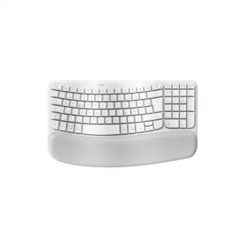 Logitech Wave Keys klaviatūra birojam RF bezvadu Bluetooth QWERTZ vācu valoda balta