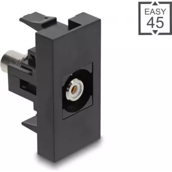 DELOCK audio adapteris Cinch (RCA) ligzda uz Cinch (RCA) ligzdu, 45° leņķī, balts, modelis 90958