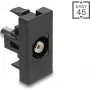 DELOCK audio adapteris Cinch (RCA) ligzda uz Cinch (RCA) ligzdu, 45° leņķī, balts, modelis 90958