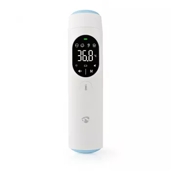 Nedis BTHTIR10WT digitālais ķermeņa termometrs Attālināti nolasāms termometrs Balts Auss, Pieres sensors