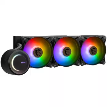MSI MAG CORELIQUID E360 datora dzesēšanas sistēma mātesplatei, procesoram šķidruma dzesēšanas komplekts 12 cm melns