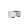 Atvērts glabāšanas skapis Cama ROCO RO4 75/37/37 balts/melns