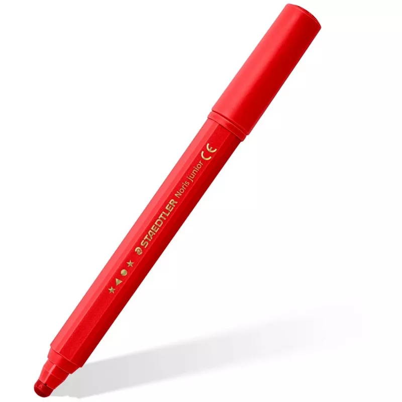 Flomāsteri Staedtler Noris junior Jumbo — 12 gab., biezi mazgājami uzgaļi bērniem