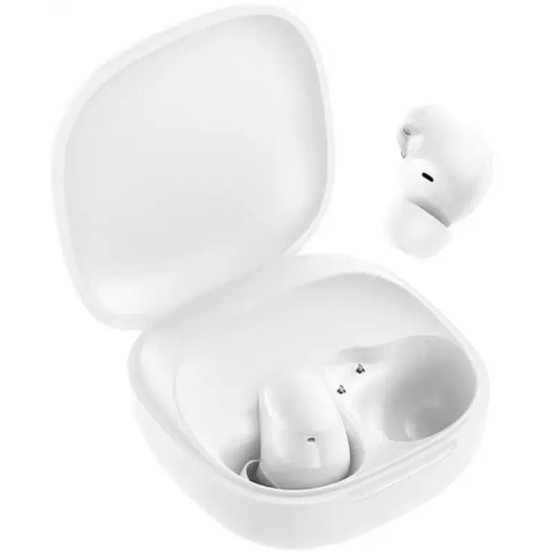Bezvadu iekšausu austiņas Xiaomi Buds 6 Play ar Bluetooth, USB Type-C uzlādi, baltas