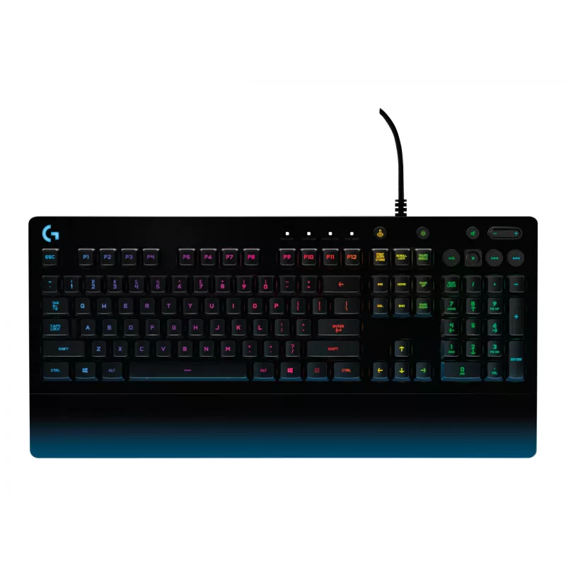 Spēļu tastatūra Logitech G G213 Prodigy RGB LED pilna izmēra, vadu