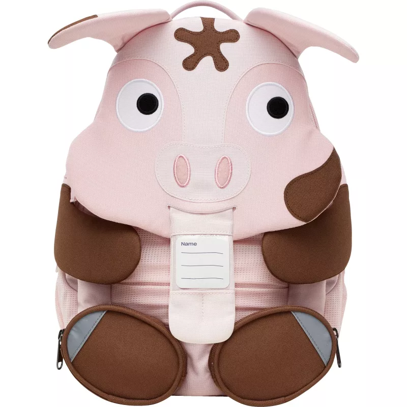 Mugursoma Affenzahn Big Friend Tonie Pig rozā/brūna — bērnu dienas soma, mazs izmērs