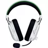 Austiņas Razer MelnsShark V3 Pro ar vadu un bezvadu Bluetooth, baltas