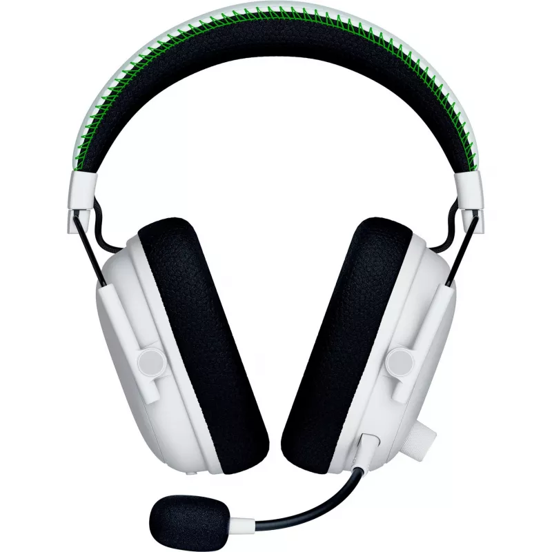 Austiņas Razer MelnsShark V3 Pro ar vadu un bezvadu Bluetooth, baltas