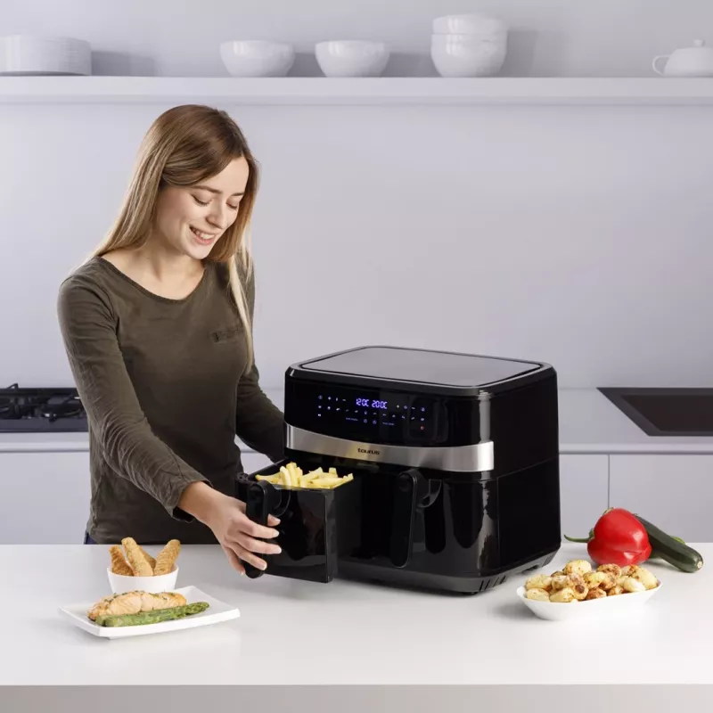 Taurus Air Fry Digital Duo Double 9 L 2200 W karstā gaisa fritieris Melns