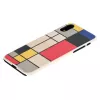 Viedtālruņa vāciņš man and wood iPhone XR — koka aizmugure, balts rāmis
