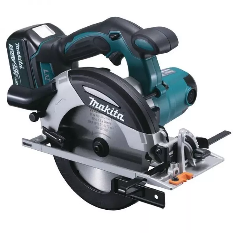 Makita DHS630RTJ pārnēsājamais ripzāģis 16,5 cm Melns, Zils, Pelēks 3100 RPM