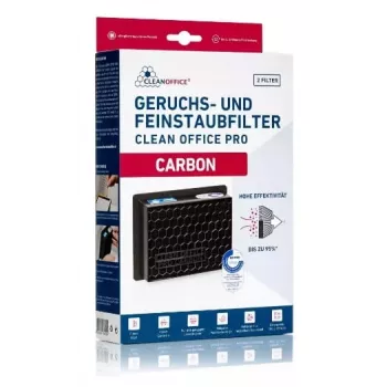 Putekļu filtrs Cleanoffice Carbon 150 x 120 x 50 mm — 2 gab.