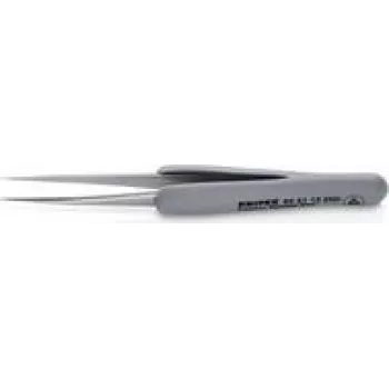 KN 92 21 12 ESD - Precīzijas pincete ar gumijotu rokturi ESD, 112 mm