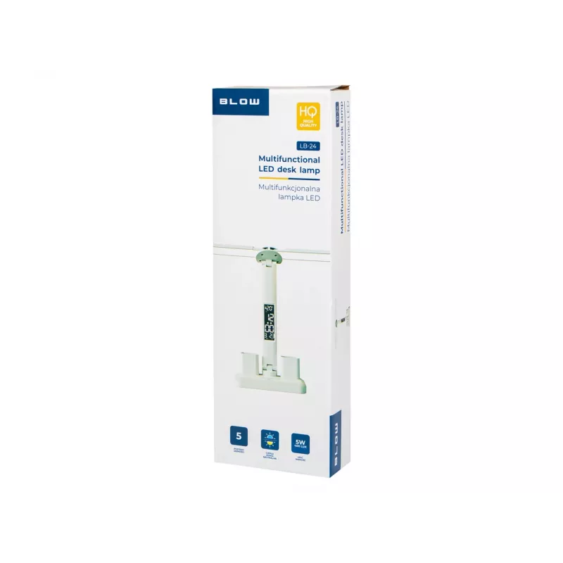 LB-24 LED galda lampa ar pulksteni