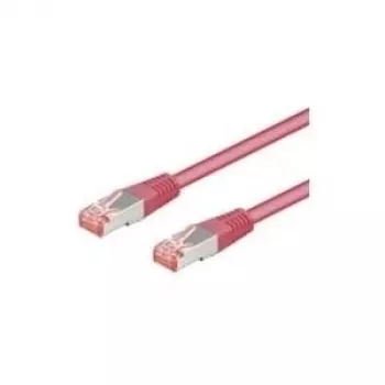 Tīkla kabelis Goobay CAT 6-100 RJ-45 SSTP 1 m fuksīna