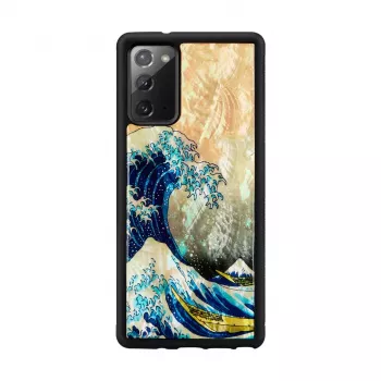 Aizsargtelefona maciņš iKins Samsung Galaxy Note 20 ar Great Wave dizainu