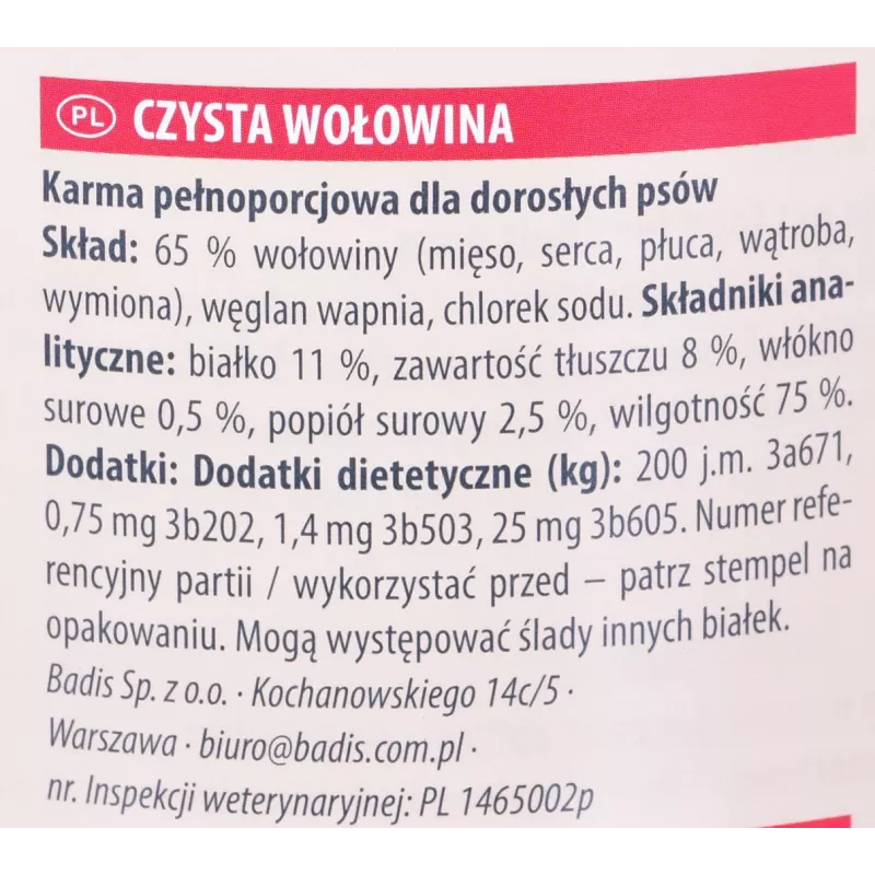 ANIMONDA GranCarno Adult Single Protein Beef - mitrā suņu barība - 800g